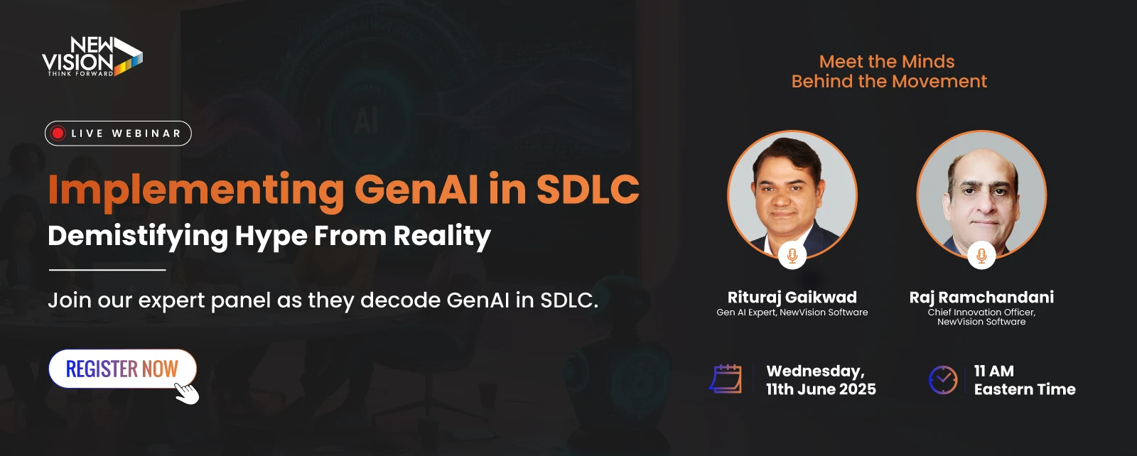 Hear NewVision’s GenAI Experts in a Live Webinar