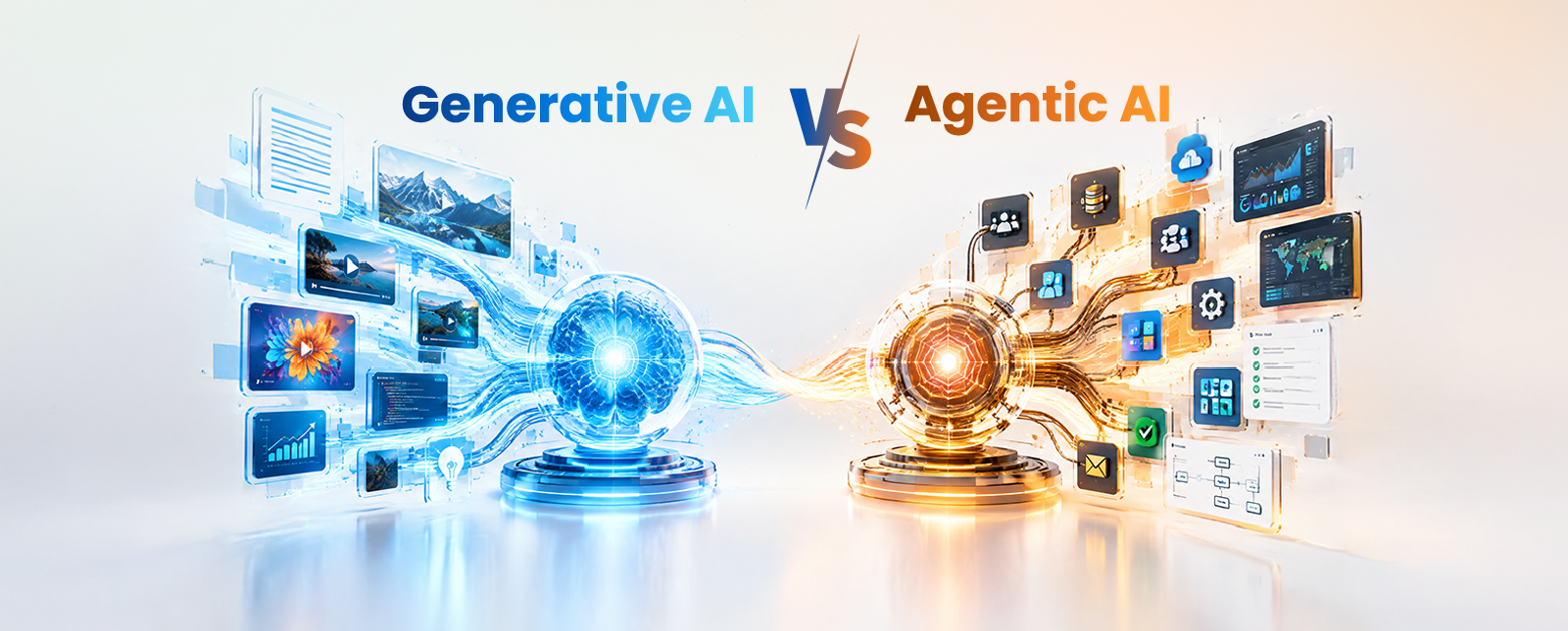 Generative AI vs Agentic AI Which Delivers Better Business Outcomes